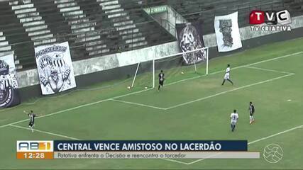 AB Esporte: Central vence o Decisão Sertânia em reencontro com a torcida no Lacerdão