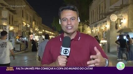 A um mês da Copa do Mundo, Eric Faria traz as informações do Catar. 'Globo Esporte', 20/10/2022