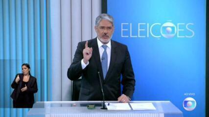 Debate na Globo: Bonner faz esclarecimento após ser citado por Bolsonaro