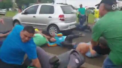 Vídeo mostra atropelamento de bolsonaristas em Mirassol