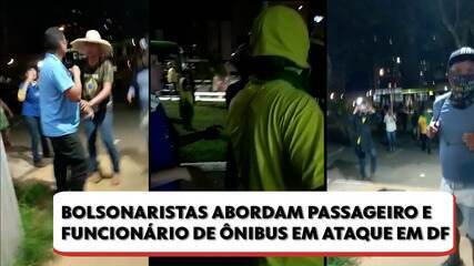 Bolsonaristas radicais abordam funcionário e passageiro de ônibus em ataque no DF