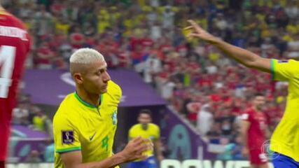 Gol de Richarlison contra a Sérvia é eleito mais bonito da Copa do Mundo de 2022