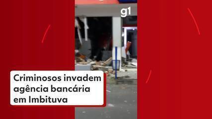 Criminosos invadem agência bancária em Imbituva