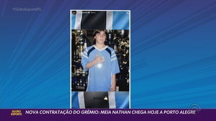 Nova contratação do Grêmio: meia Nathan já chegou a Porto Alegre