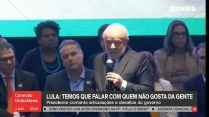 Lula pede compreensão a apoiadores e diz: 'Tem que conversar com quem não gosta da gente'