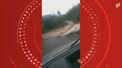 Imagens mostram o avanço do Rio dos Sinos em Caraá, no Litoral Norte do RS