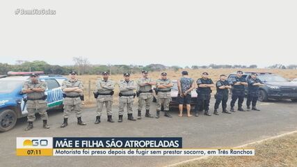 Motorista é preso suspeito de atropelar mulher e criança, em Goiás