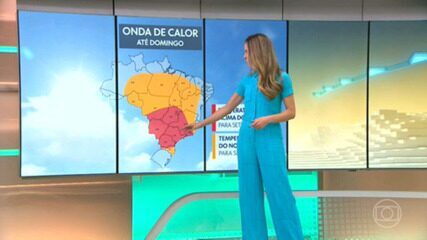 Previsão do tempo com destaque para onda de calor na última semana do inverno