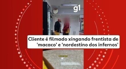 Cliente é filmado xingando frentista de 'macaco' e 'nordestino dos infernos', em Curitiba