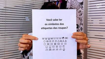 O que são os símbolos das etiquetas das roupas?