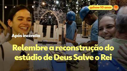 Assista a vídeo exclusivo do gshow sobre o incêndio e a retomada das gravações da novela ‘Deus Salve o Rei’. gshow, 11/12/2023