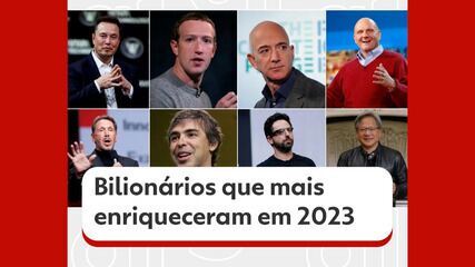 Veja quem são os bilionários que mais enriqueceram em 2023