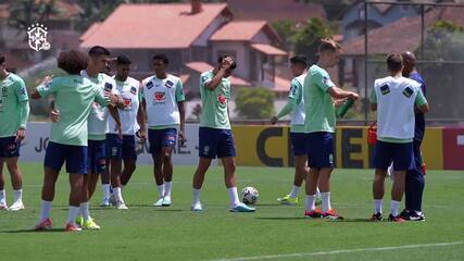 Confira o treino da Seleção Brasileira pré-olímpica nesta sexta-feira