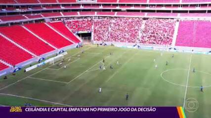 Ceilândia e Capital empatam no primeiro jogo da decisão do Candangão