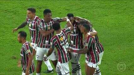 Aos 26 min do 2º tempo - Gol do Fluminense! Marquinhos empata contra o Alianza Lima