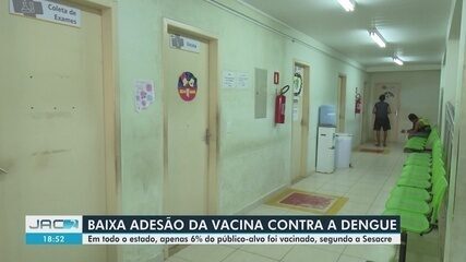 Acre vacinou apenas 6% do público-alvo contra a dengue