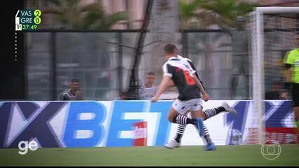 Veja o gol marcado por Mateus Carvalho, do Vasco, contra o Grêmio