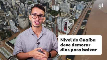 Nível do Guaíba segue quase 2,30 m acima da cota de inundação