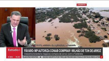 MP autoriza Conab a comprar 1 milhão de toneladas de arroz após inundação no RS