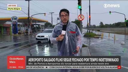 Aeroporto Salgado Filho segue fechado por tempo indeterminado