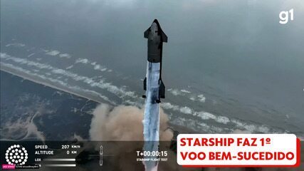 SpaceX faz 1º voo bem-sucedido com a Starship