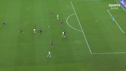 Aos 5 min do 1º tempo - gol de dentro da área de Andreas Pereira do Brasil contra o México