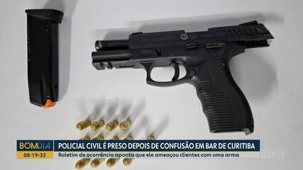 Policial Civil é preso depois de confusão em bar de Curitiba