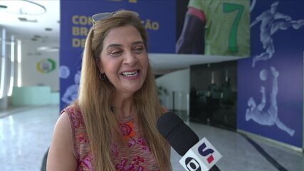 Leila Pereira desconversa sobre possível chegada de Maurício ao Palmeiras