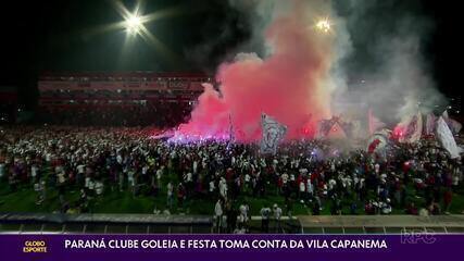 Paraná Clube goleia e festa toma conta da Vila Capanema