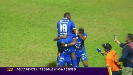 Águia vence a 1ª e segue vivo na Série D