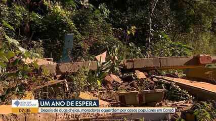 Um ano depois, moradores esperam por casas provisórias em Caraá