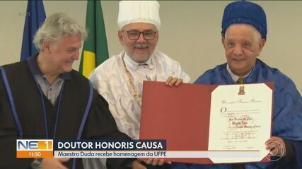 Patrimônio vivo de Pernambuco, Maestro Duda recebe título de 'doutor honoris causa' da UFPE