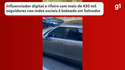 Influenciador digital é baleado em bairro de Salvador