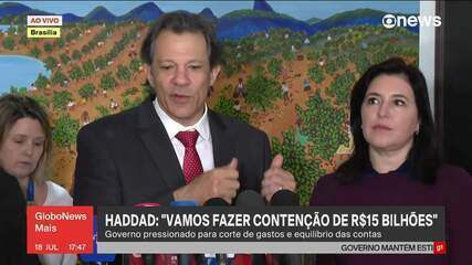 Haddad: 'vamos ter que fazer uma contenção de R$ 15 bilhões'