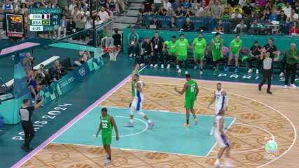 Gobert crava mais uma vez e amplia a vantagem francesa - França 50 x 41 Brasil