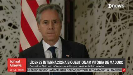 Líderes internacionais questionam o anúncio da vitória de Maduro