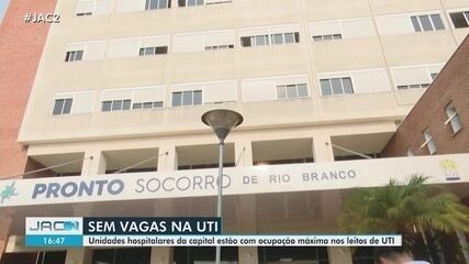 Unidades hospitalares da capital estão com ocupação máxima nos leitos de UTI