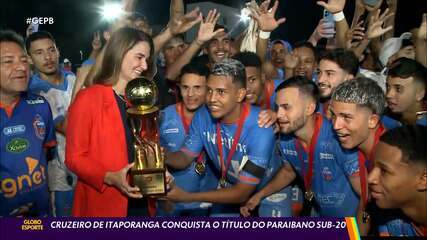 Cruzeiro-PB vence novamente o Serra Branca e conquista título do Paraibano Sub-20