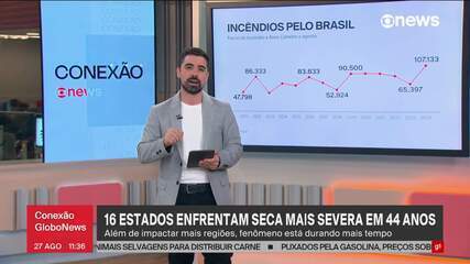 Mais da metade dos estados brasileiros enfrenta o pior período de seca em 44 anos, diz Cemaden