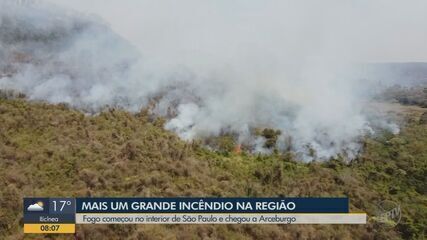 Bombeiros combatem incêndios em cidades do Sul de Minas