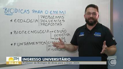 Ingresso Universitário: Professor dá dicas de biologia para o Enem 2024