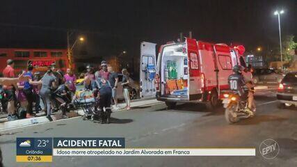 Idoso morre atropelado ao atravessar avenida em Franca