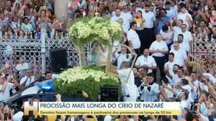 Hoje é o dia da mais longa das 14 procissões do Círio de Nazaré