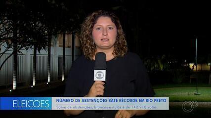 Número de abstenções bate récorde no 2º turno das eleições em Rio Preto