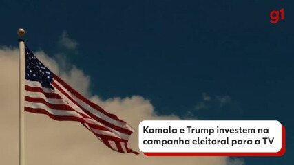 Kamala e Trump investem na campanha eleitoral para a TV