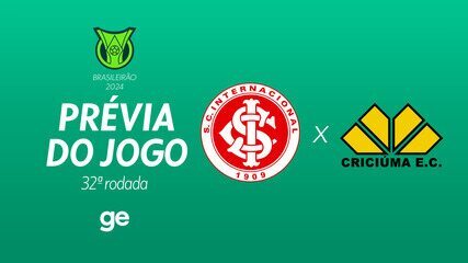 Internacional x Criciúma: saiba tudo sobre o jogo da 32ª rodada do Brasileirão Série A