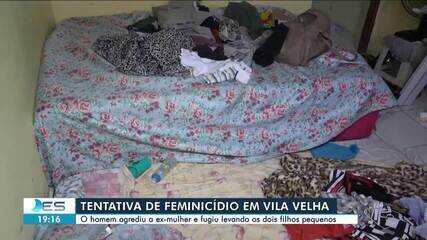 Ex invade casa, dá marretadas na mulher e foge com filhos de 2 e 3 anos no ES