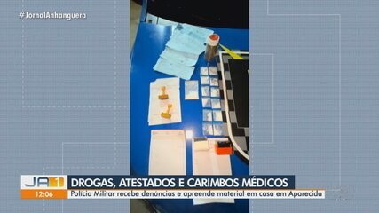 Polícia apreende drogas e documentos médicos falsos em Aparecida de Goiânia