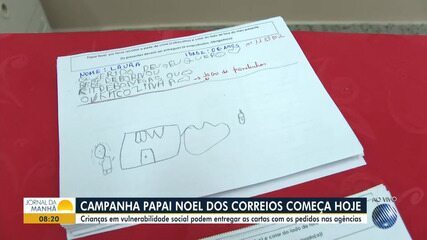 Campanha Papai Noel dos Correios começa nesta quarta-feira (6)