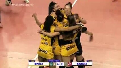 Mackenzie 1 x 3 Brasília | Melhores momentos | Superliga feminina de vôlei 2024/25